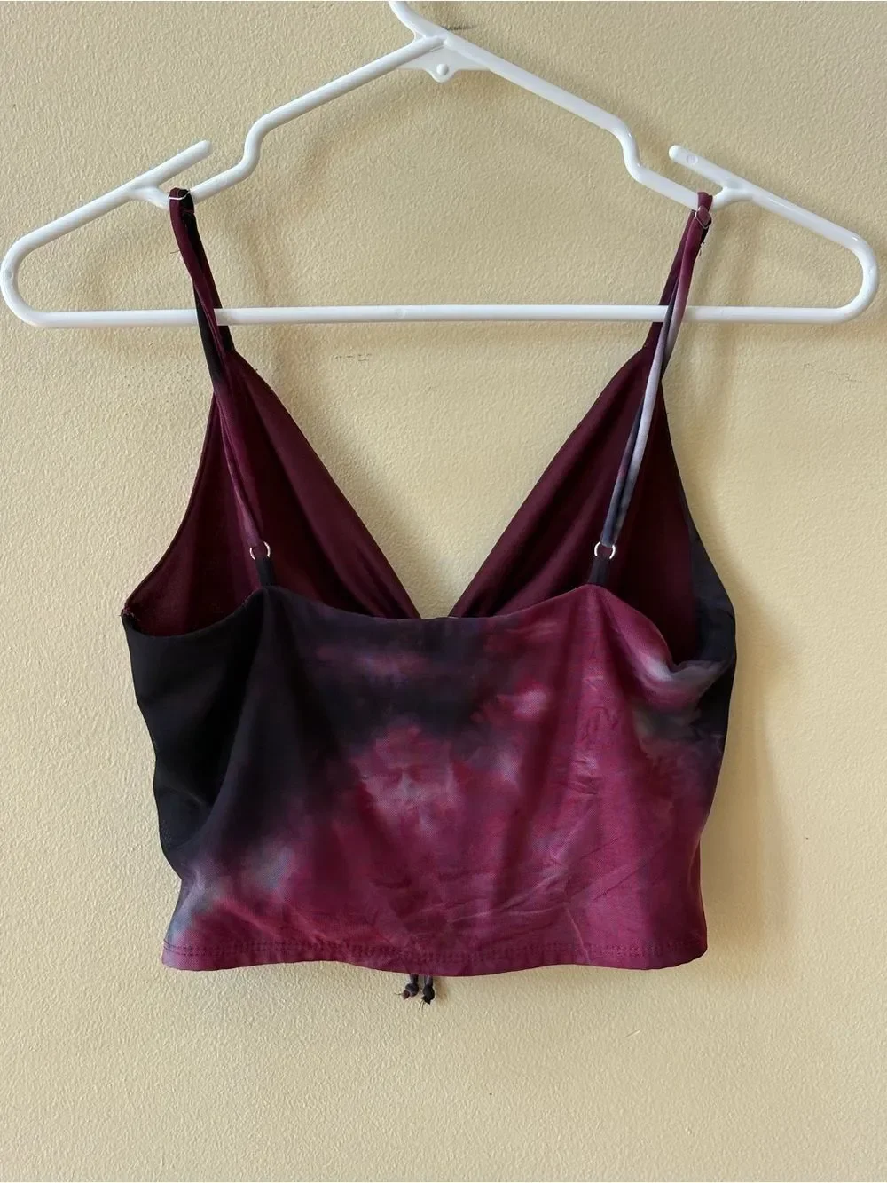 Urban Outfitters My Sweetheart Mesh Tie-Front crop top